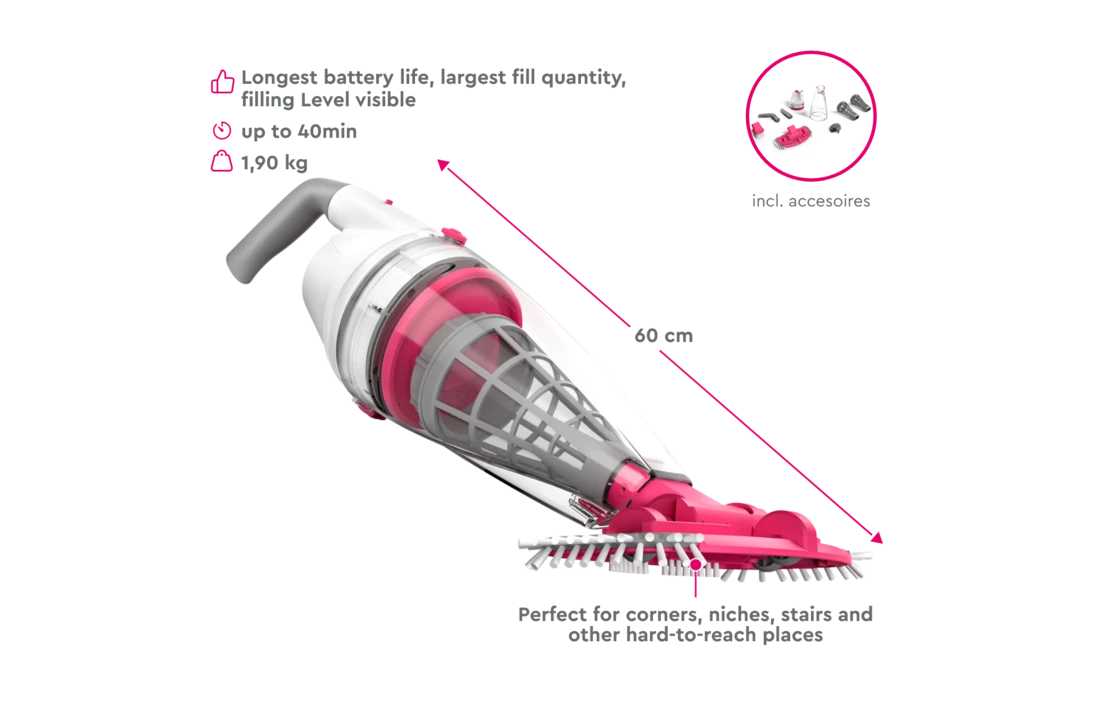 BWT Elektrische Zwembad Stofzuiger BC50 - Op Accu 4 BWT Elektrische Zwembad Stofzuiger BC50 - Op Accu - Afbeelding 4