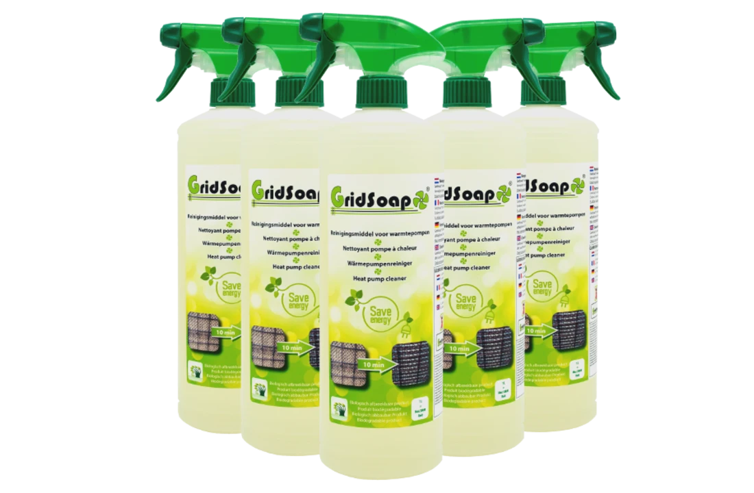 Grielzeep Gridsoap Grielzeep 1 Liter Met Handsprayer - Warmtepomp Reiniger 2 Grielzeep Gridsoap Grielzeep 1 Liter Met Handsprayer - Warmtepomp Reiniger - Afbeelding 2