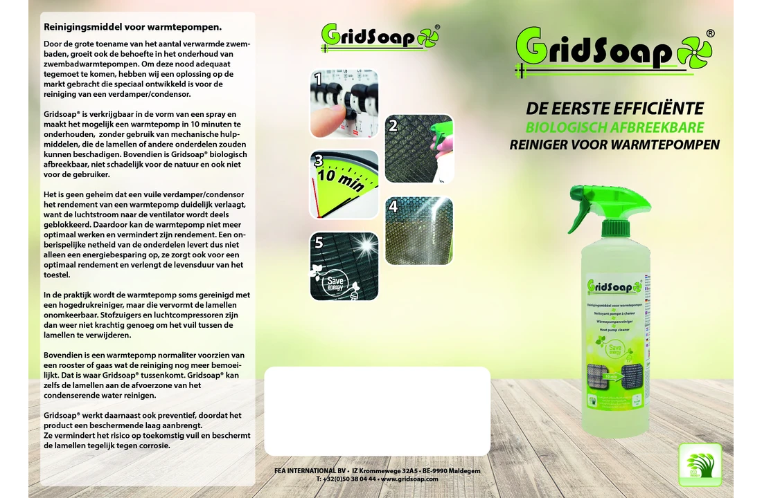 Grielzeep Gridsoap Grielzeep 1 Liter Met Handsprayer - Warmtepomp Reiniger 3 Grielzeep Gridsoap Grielzeep 1 Liter Met Handsprayer - Warmtepomp Reiniger - Afbeelding 3