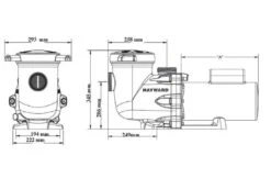 Hayward Hayward TriStar Zwembadpomp 23,5m3/h -230V – 1,10KW -Hayarders Winkel hayward hayward tristar zwembadpomp 235m3 h 230v 1 2