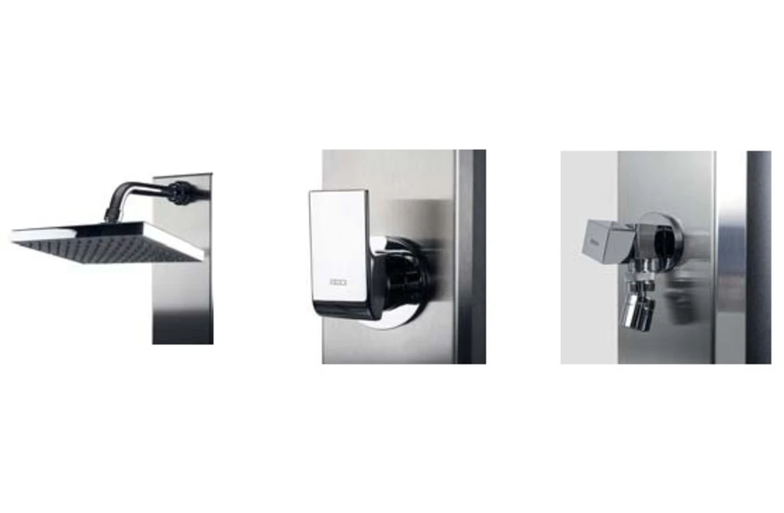 Inox Solar Douche Met Voet Spoeler 2 Inox Solar Douche Met Voet Spoeler - Afbeelding 2