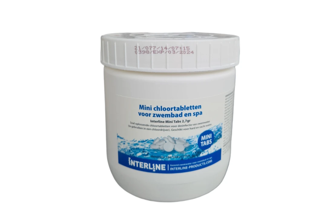 Interline Interline Mini Chloortabs / Chloortabletten 2,7 Grams 1 Interline Interline Mini Chloortabs / Chloortabletten 2,7 Grams