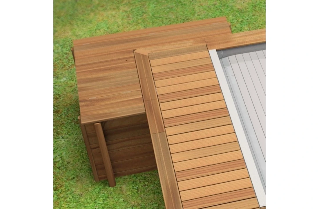 Proswell Houten Zwembaden Houten Urban Stadszwembad 6.50 X 3.50 X 1.33 Met Automatisch Rolluik 2 Proswell Houten Zwembaden Houten Urban Stadszwembad 6.50 X 3.50 X 1.33 Met Automatisch Rolluik - Afbeelding 2