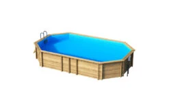 Proswell Houten Zwembaden Weva Octo+ 840 /8.43 X 4.89 X 1.46 Meter Houten Zwembad